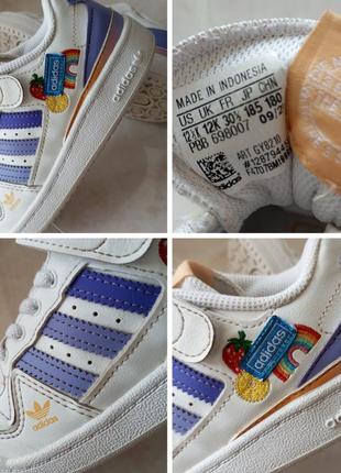 Кросівки бренду adidas forum low верх еко шкіра з перфорацією uk 12k eur 30,59 фото