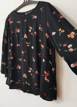 Блуза вискоза цветочный принт2 фото