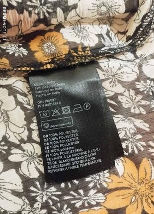 332.шикарная легкая шифоновая блузка в цветочный принт шведского бренда h&amp;m5 фото