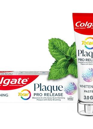 Антибактеріальна відбілююча зубна паста colgate total plaque pro-release whitening2 фото