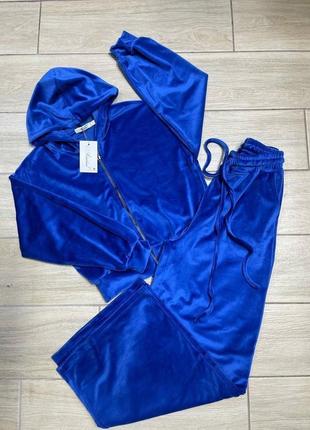 Жіночий костюм двійка(кофта, штани) з велюру3 фото