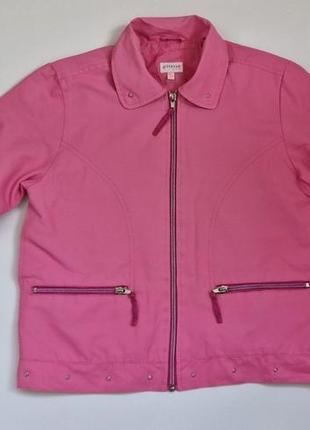 Рожева куртка вітрівка ветровка дівчинці oviesse (ovs) італія2 фото