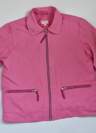 Розовая куртка ветровка ветровка девочке oviesse (ovs) италия3 фото