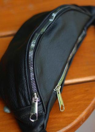 Бананка кожаная. сумка на пояс из кожи, универсальная сумка нагрудная, практичная сумка на пояс