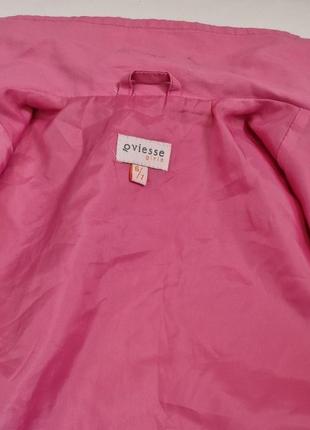 Рожева куртка вітрівка ветровка дівчинці oviesse (ovs) італія6 фото