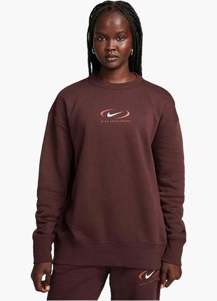 Новый женский оригинальный оверсайз свитшот nike