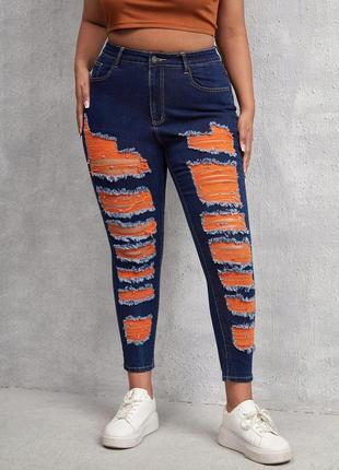 Якісні батал двоколірні джинси, 1500+ відгуків, тисячі плюс сайз у профілі