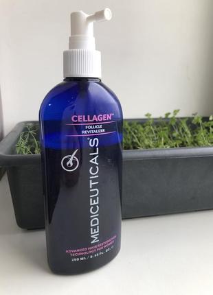 Mediceuticals cellagen revitalizer, 250 ml, ревіталізант, стимулююча сироватка для росту волосся, проти, від випадіння волосся2 фото