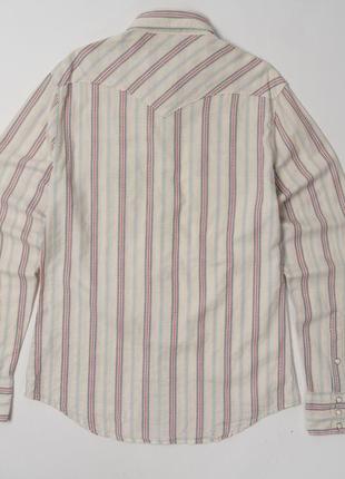 True religion western stripe shirt snap pearl button down  чоловіча сорочка 6