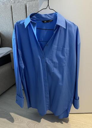 Сорочка оверсайз zara