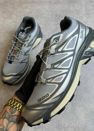 Мужские кроссовки salomon xt-6 grey