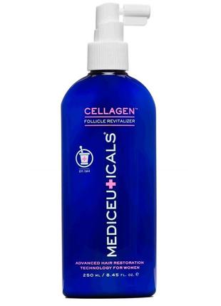 Mediceuticals cellagen revitalizer, 250 ml, ревіталізант, стимулююча сироватка для росту волосся, проти, від випадіння волосся1 фото