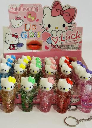 Набор проявляющихся блесков для губ hold morning lip gloss (брелок) 6 штук