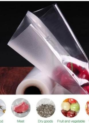 Вакуумні пакети для їжі l 25*500 пакети для вакууматора (5328)