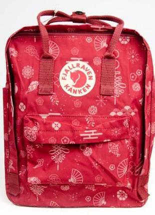 Рюкзак fjallraven kanken classic art 16л червоний (5272)