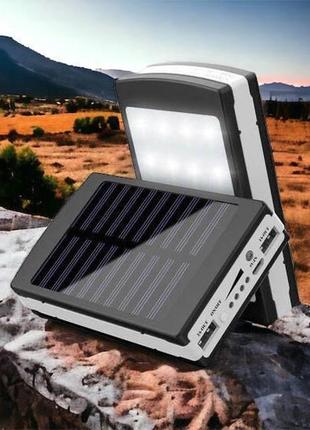 Портативний зарядний пристрій power bank solar 90000 mah / зовнішній акумулятор / повербанк / зарядка / зарядка для телефону