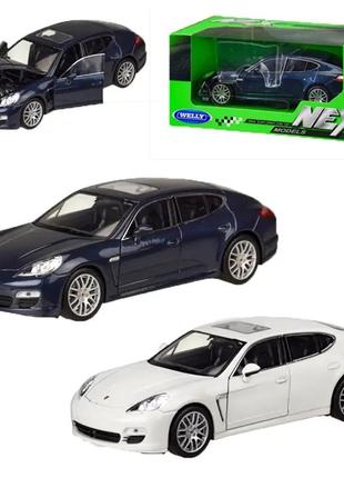 Машина металлическая порше панамера с 24011w "welly"1:24 porsche panamera s