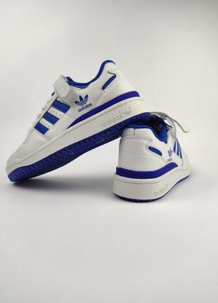 Кросівки adidas forum white blue4 фото