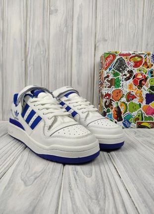 Кросівки adidas forum white blue7 фото