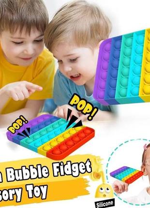 Pop it антистресс сенсорная игрушка поп ит пупырка тыкалка simple dimple круг (2243)6 фото