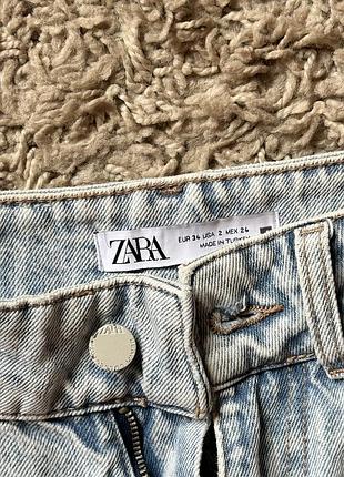 Джинсы zara светлые широкие