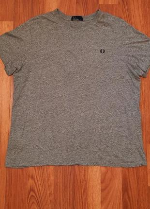 Чоловіча сіра футболка fred perry великий розмір оригінал1 фото