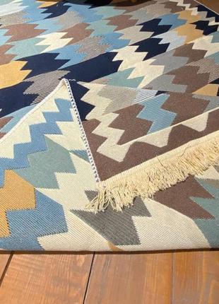 Різнокольоровий турецький, двосторонній килим без ворсу, розмір 60x9010 фото