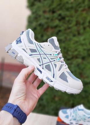 Asics gel-kahana 8 бежевые с салатовым2 фото