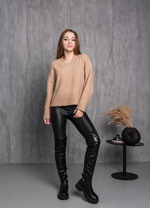 Ботфорты женские зимние fashion sleipnir 3886 38 размер 24,5 см черный9 фото