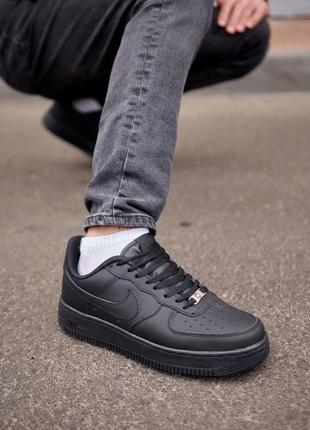 Кроссовки nike air force 1 classik premium black