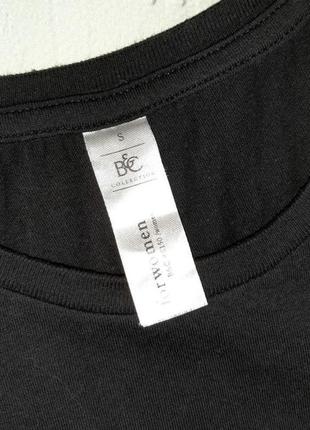 🌿1+1=3 женская черная футболка хлопок bc collection, размер 44 - 465 фото
