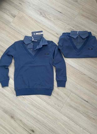 Трикотажный реглан обманка