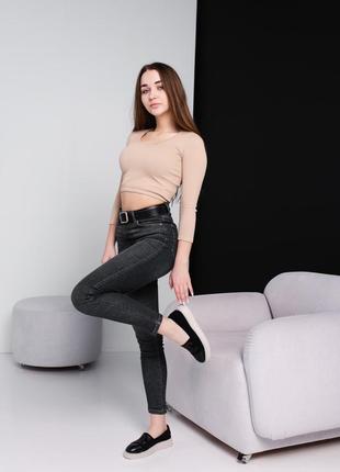 Лоферы женские fashion jodie 3922 36 размер 23,5 см черный9 фото