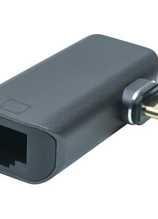 Адаптер powerplant usb type-c – rj-45, 100/1000mb