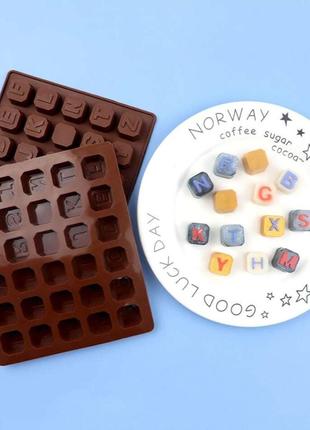 Силіконова форма для цукерок алфавіт
