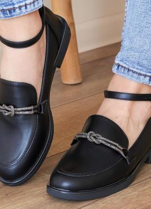 Туфли женские fashion geron 3164 36 размер 23,5 см черный