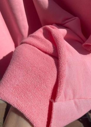 Женская качественная плотная розовая футболка оверсайз bad bunny6 фото