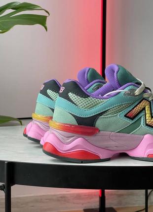 Кроссовки new balance 9060 warped multicolor4 фото