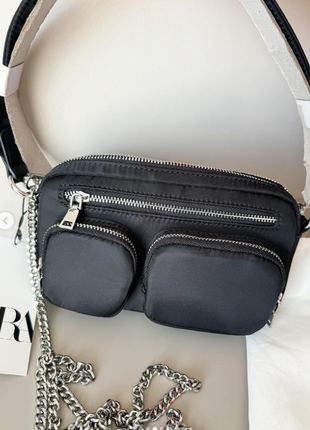 Маленька сумка кросбоді з кишенями zara оригінал new collection3 фото