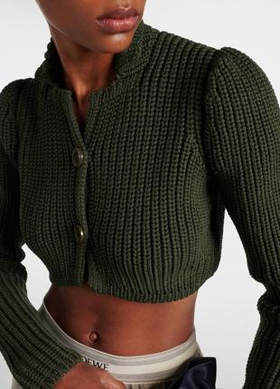 Кардиган хаки вязанный женский