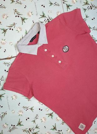 🎁1+1=3 стильная розовая футболка хлопок поло river woods, размер 44 - 465 фото
