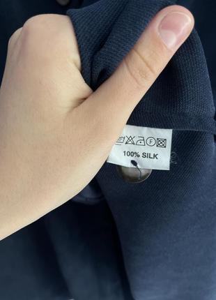 Шелковая винтажная блуза блейзер пуговицы перламутровые 100 шелк5 фото