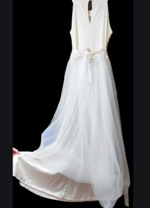 Свадебное платье, в греческом стиле афродита, шампань, размер л10 фото
