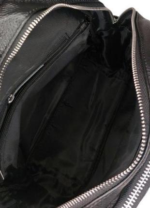Женская кожаная сумка  hz-8663 черная3 фото