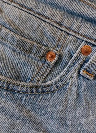 Джинсові шорти levi's 502 premium taper denim shorts9 фото