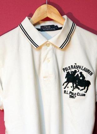 Polo ralph lauren рр m поло  хлопок пике большое лого big logo