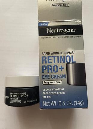 Крем вокруг глаз от морщин neutrogena rapid wrinkle repair retinol pro+ eye cream 14 g.1 фото