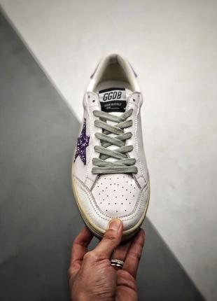 Голден гусь буллстар кеды натуральная кожа golden goose bullstar lilac3 фото