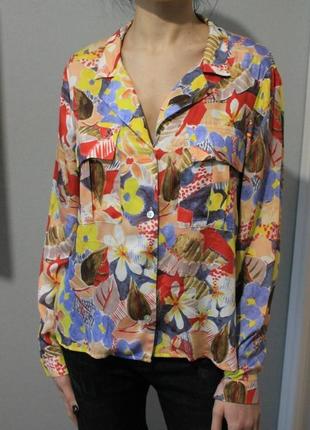 Котонова блуза, рубашка zara9 фото