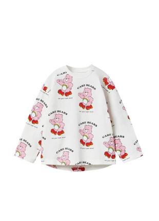 Реглан zara, детские регланы зара, реглан для девочки реглан с мишками